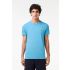 T-shirt a girocollo in jersey di cotone Pima tinta unita uomo Azzurro