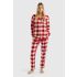 Women's tartan flannel pajamas
