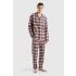 Men's flannel tartan pajamas