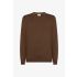 Maglia girocollo in misto lana Marrone