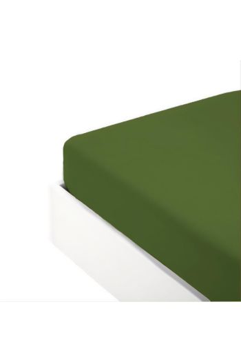 Lenzuola sotto con angoli 2 piazze 175x200 in cotone Verde