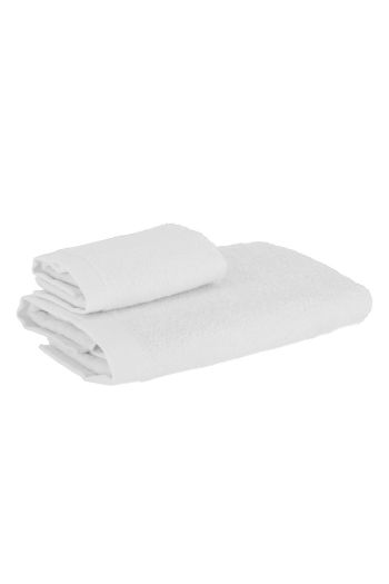 Set asciugamani 1+1 Origami Bianco