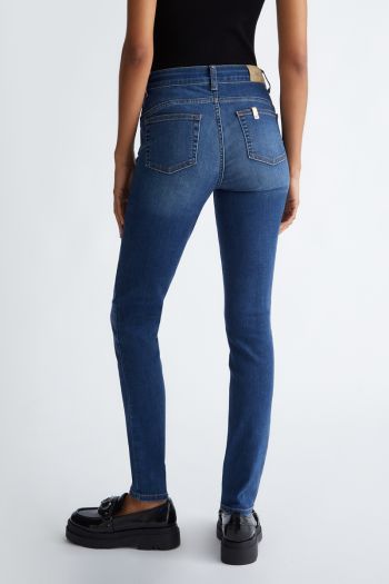 Jeans skinny bottom up donna Denim