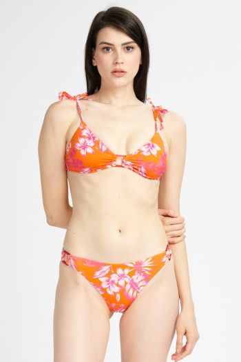 Bikini Stampa Tropicale Donna Arancione