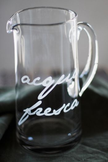 Fresh water glass pitcher
