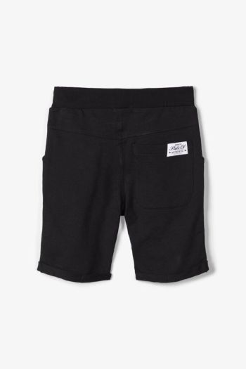 Shorts in felpa di cotone Ragazzo Nero