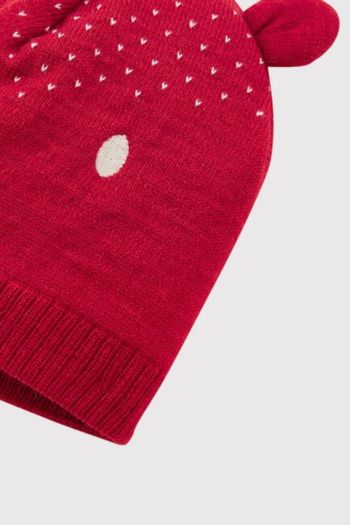 Cappellino in tricot bebe' Rosso