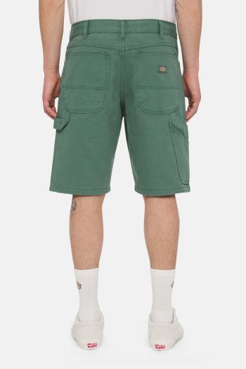 Pantaloni in tela di cotone Uomo Verde