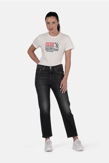 Jeans 501® Levi's® Crop L26 donna Nero