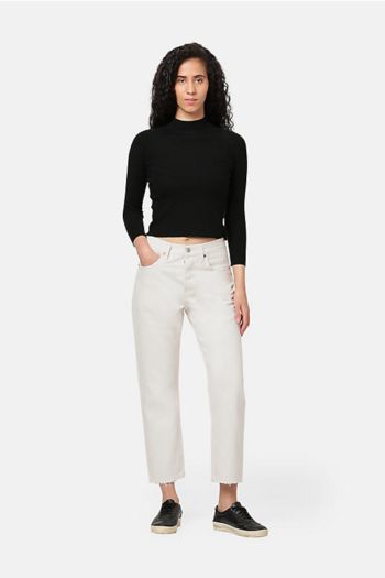 Jeans 501® Levi's® Crop L26 donna Bianco