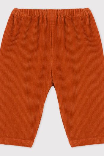 Baby girl's thick corduroy trousers