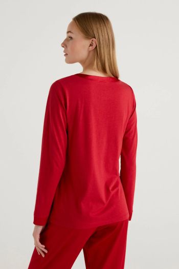 Women's sweater with satin inserts