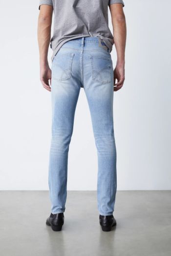 Jeans 5 tasche skinny uomo Azzurro