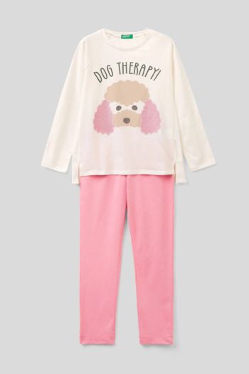 Girl's animal print pajamas