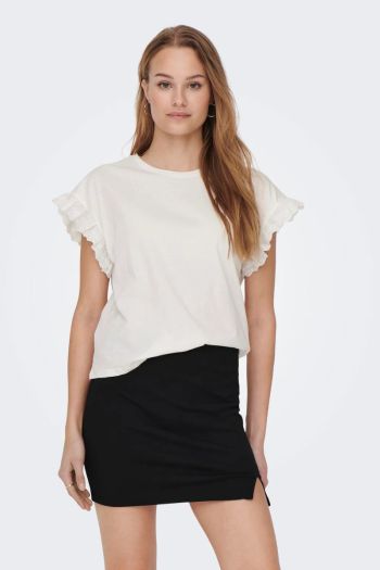 T-shirt regular fit donna Bianco
