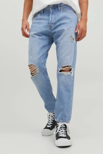 Jeans cropped L32 uomo Blu
