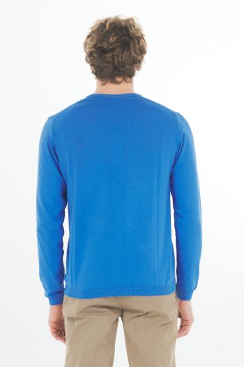Men's long-sleeved knitted sweater