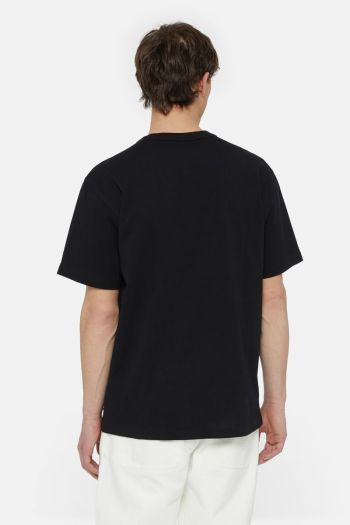 T-Shirt Aitkin con Logo sul Petto a Maniche Corte uomo Nero
