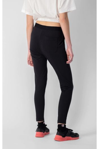 Pantaloni elasticizzati con logo donna Nero