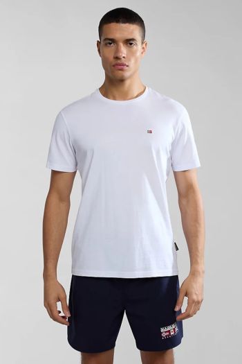 T-shirt a manica corta uomo Bianco