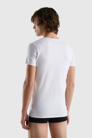 T-shirt in cotone biologico uomo Bianco