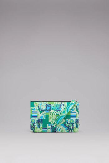 Mini pochette Wallpaper donna Verde