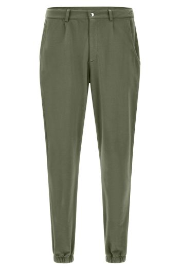 Pantaloni in felpa modello chino uomo Verde