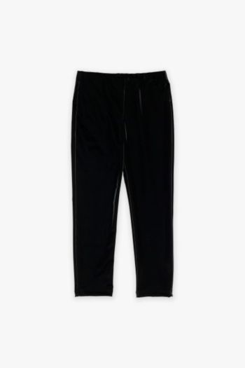 Pantaloni slim-fit monocolour effetto lucido Ragazza Nero
