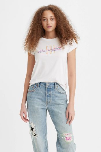 T-shirt stampata donna Bianco