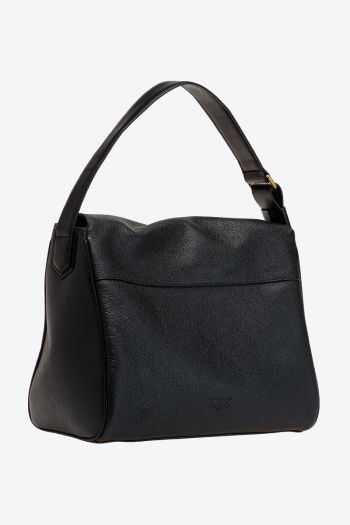 Women's tumbled leather bag