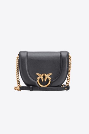 Mini love bag click round in women's leather