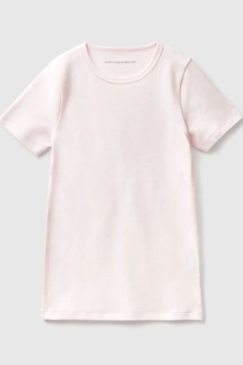 Maglietta manica corta in caldo cotone bambino Rosa