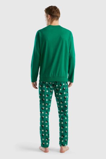 Men's Mickey Mouse print pajamas