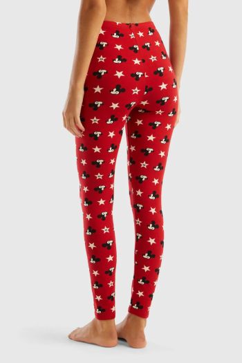 Leggings Mickey Mouse donna Rosso