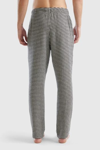 Men's houndstooth trousers