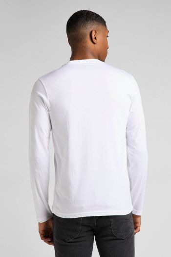 T-shirt manica lunga 2 pack uomo Bianco