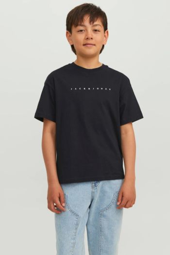 T-shirt testo bambino Nero