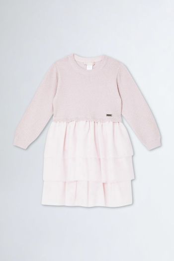 Little girl dress with tulle skirt