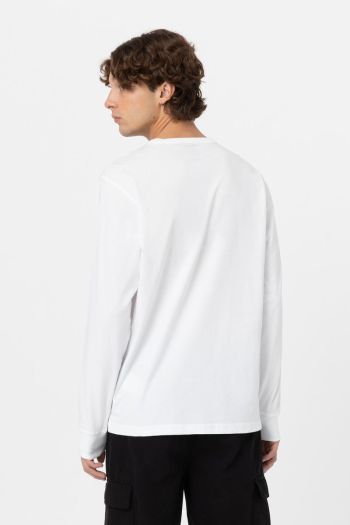 T-Shirt Aitkin A Maniche Lunghe Bianco