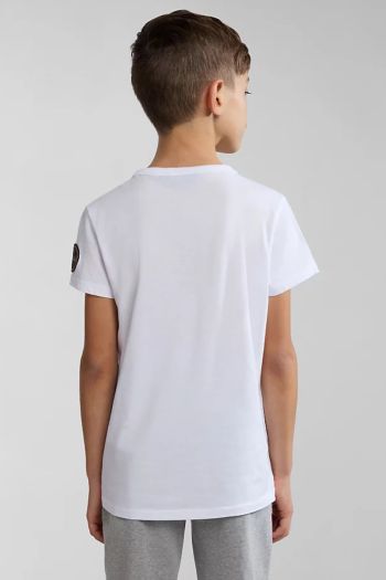 T-Shirt a Maniche Corte bambino Bianco