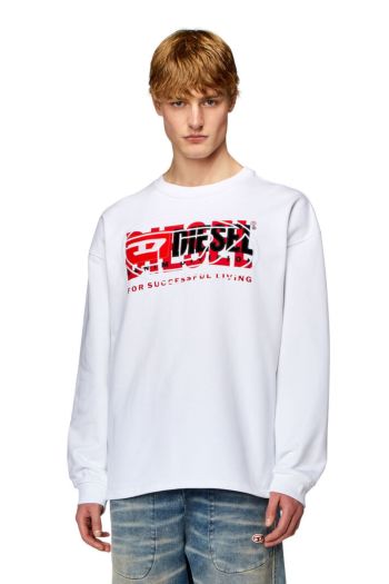 Men's sweatshirt with overlapping logo