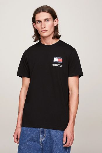 T-shirt slim fit con logo uomo Nero