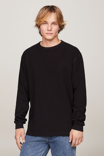 Men's honeycomb long-sleeved t-shirt