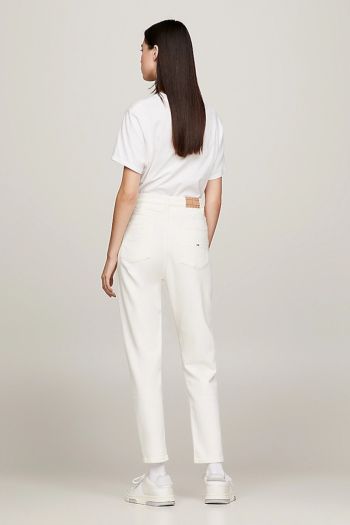High waisted slim fit mom jeans for women