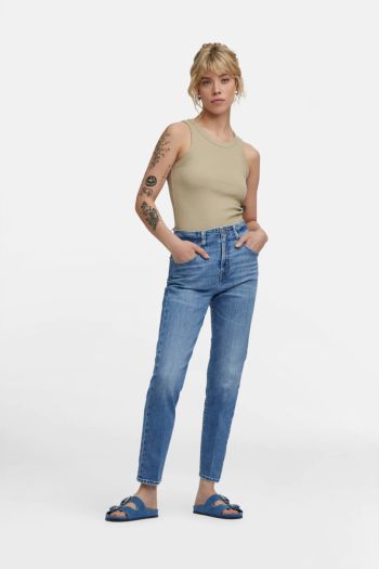 Jeans mom 90's donna Azzurro