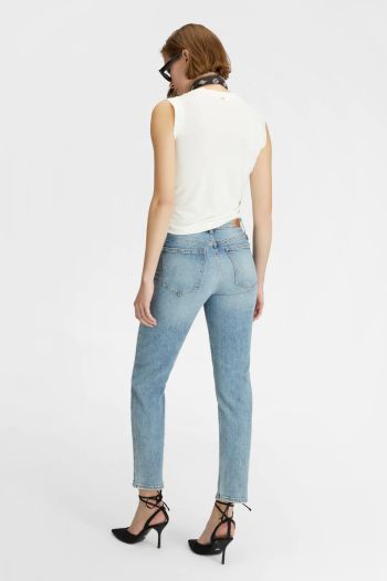 Jeans slim fit donna Azzurro