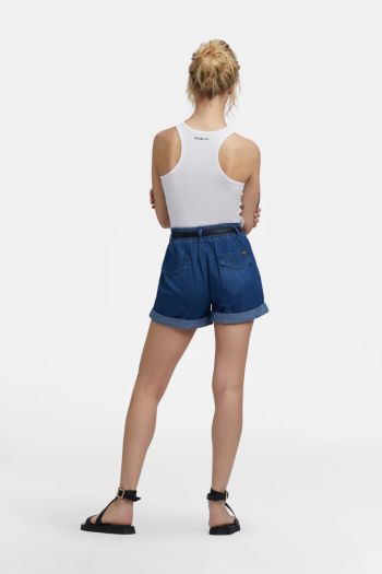 Shorts in denim donna Blu