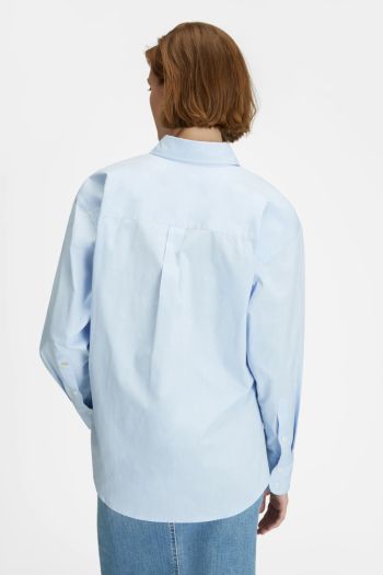 Camicia over fit donna Azzurro