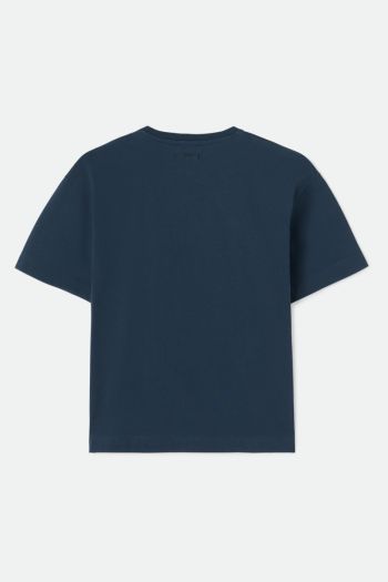 T-shirt in jersey di cotone pesante donna Blu