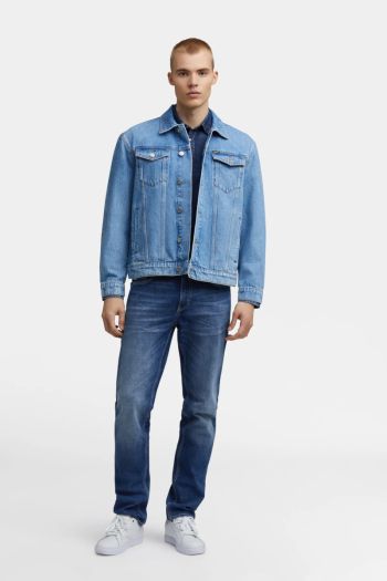 Jeans straight fit uomo Blu